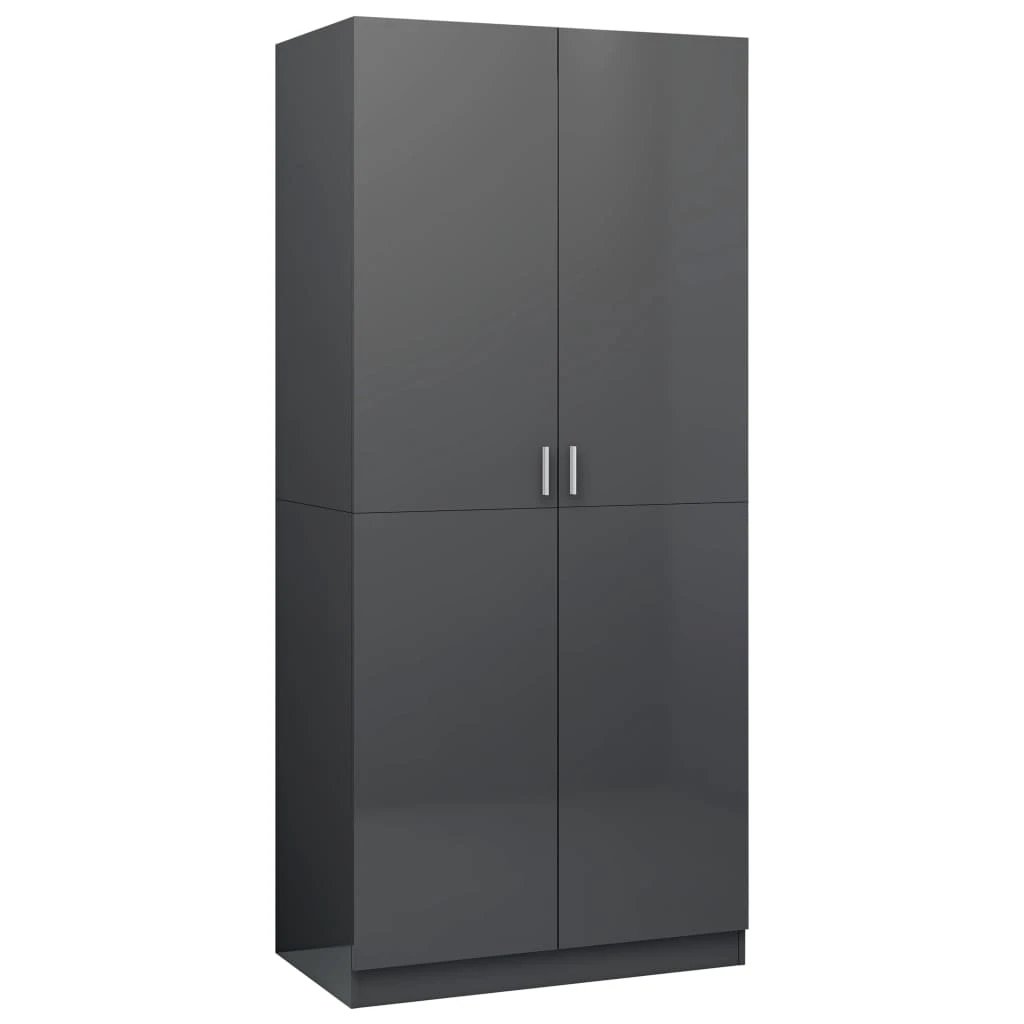 vidaXL Wardrobe Smoked Oak 90x50x200 cm Engineered Wood by vidaXL