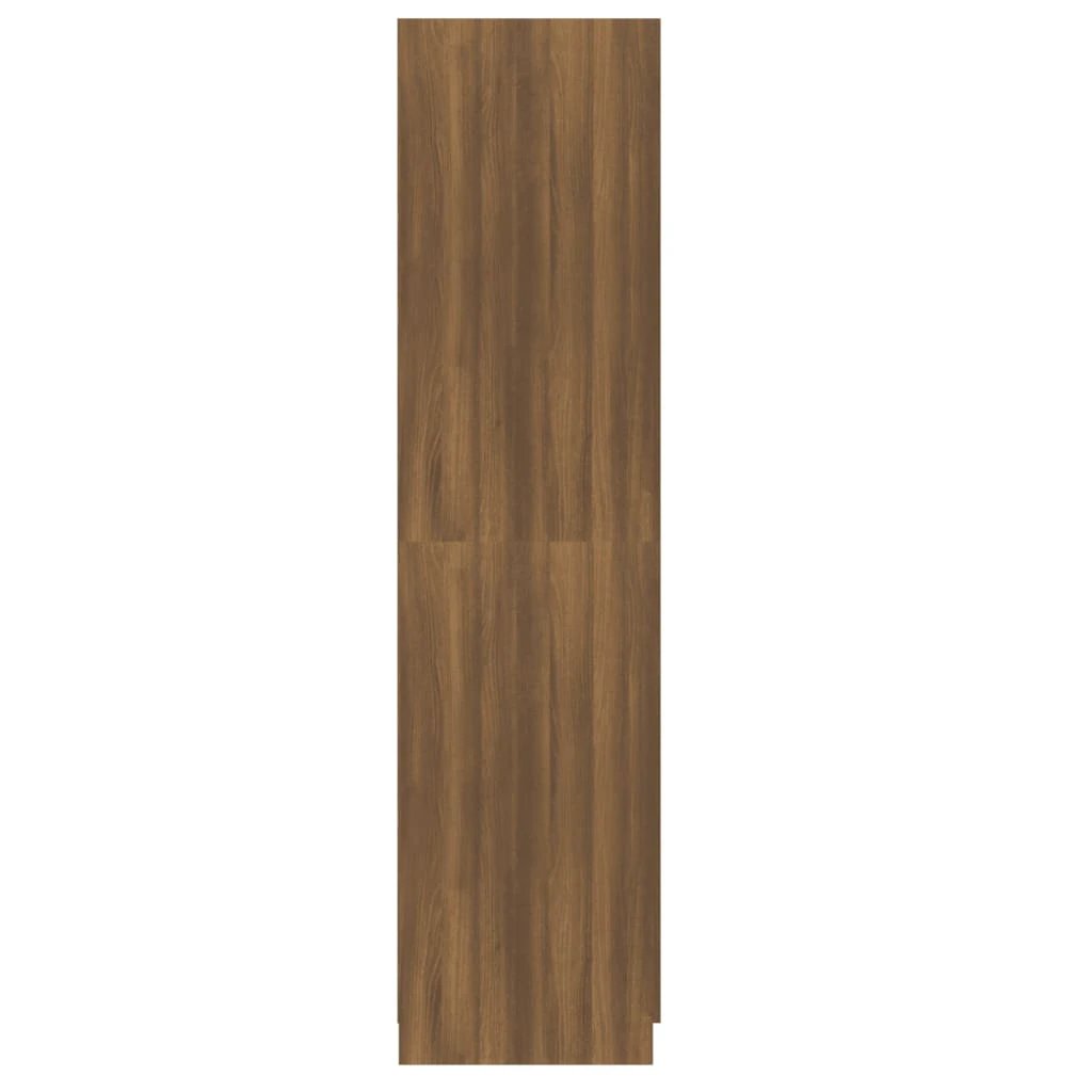 vidaXL Wardrobe Smoked Oak 90x50x200 cm Engineered Wood - Wardrobe