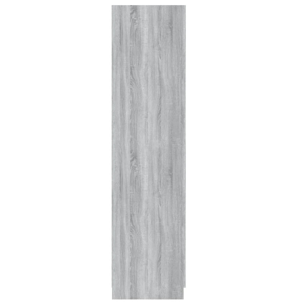 vidaXL Wardrobe Smoked Oak 90x50x200 cm Engineered Wood - Wardrobe