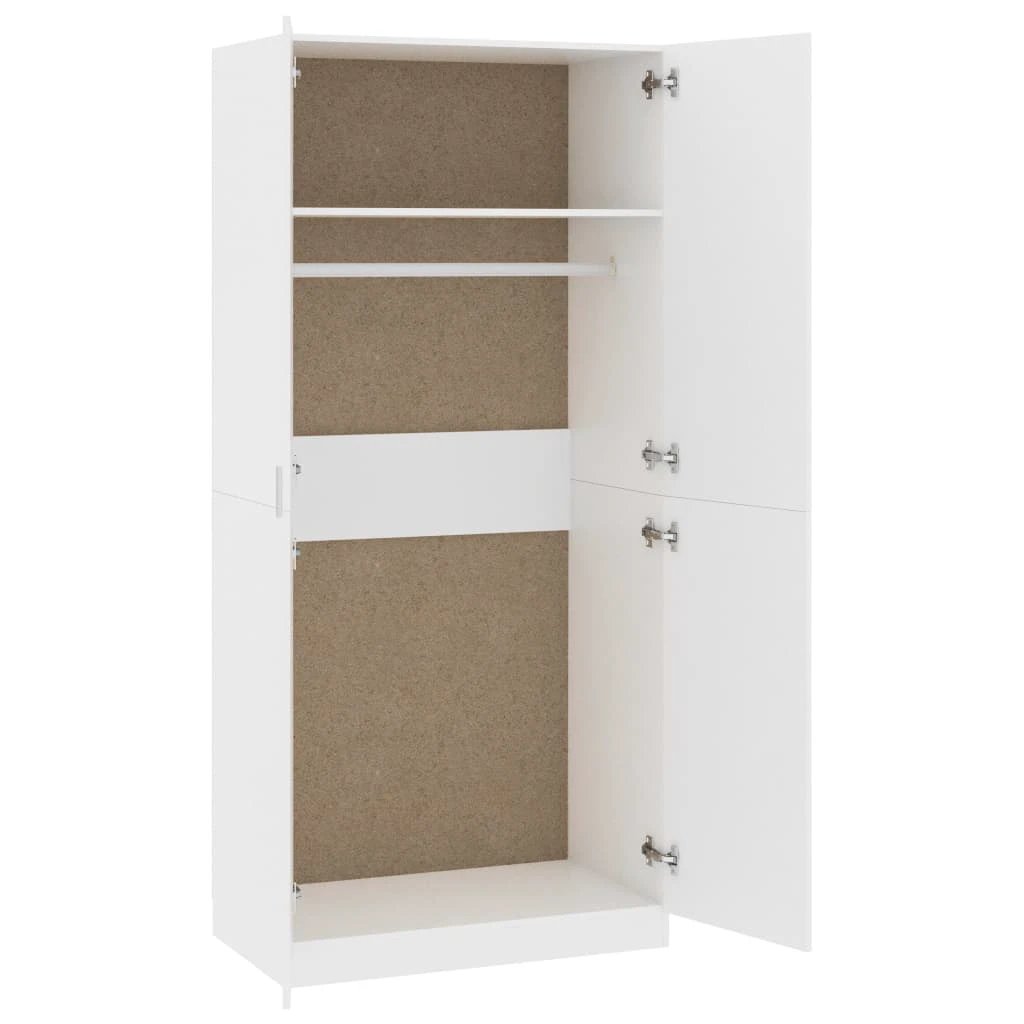 vidaXL Wardrobe Smoked Oak 90x50x200 cm Engineered Wood - Wardrobe