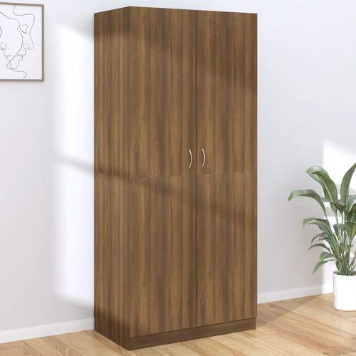 vidaXL Wardrobe Smoked Oak 90x50x200 cm Engineered Wood by vidaXL