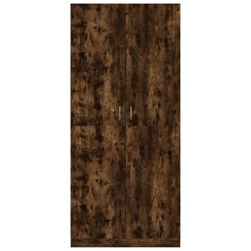 vidaXL Wardrobe Smoked Oak 90x50x200 cm Engineered Wood by vidaXL