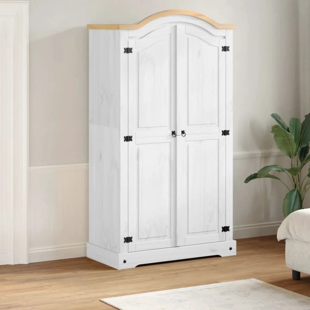 vidaXL Wardrobe Corona 102x52x186 cm Solid Wood Pine by vidaXL