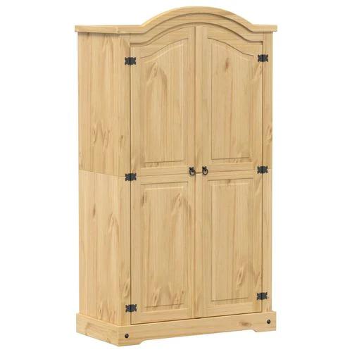 vidaXL Wardrobe Corona 102x52x186 cm Solid Wood Pine by vidaXL
