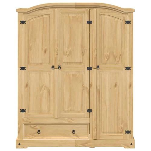 vidaXL Wardrobe Corona 151.5x52x186 cm Solid Wood Pine by vidaXL