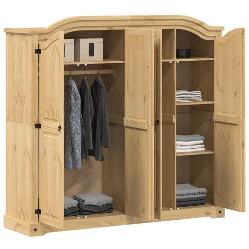 vidaXL Wardrobe Corona 194x52x186 cm Solid Wood Pine by vidaXL