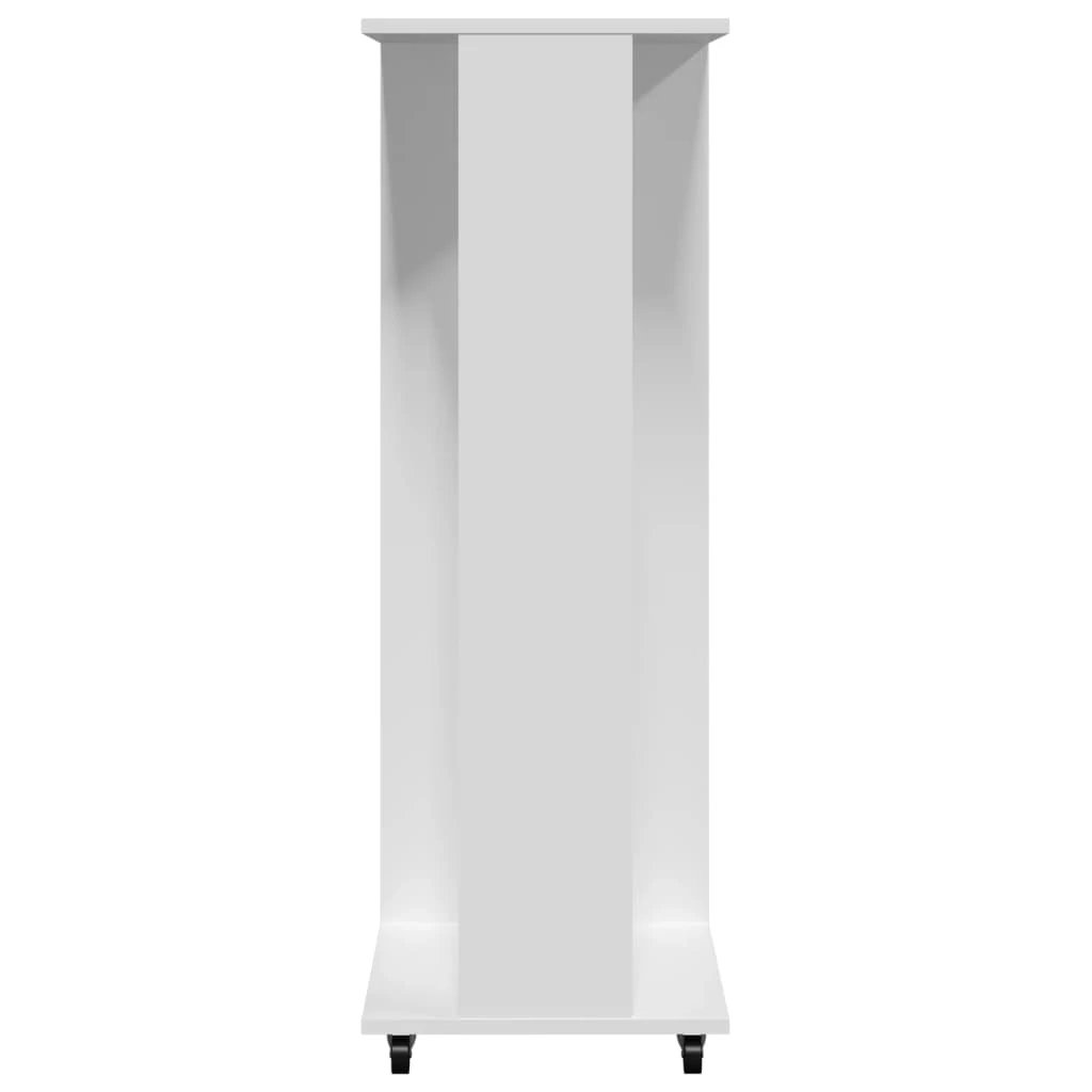 vidaXL Wardrobe with Wheels White 102x38x110 cm Engineered Wood - Wardrobe