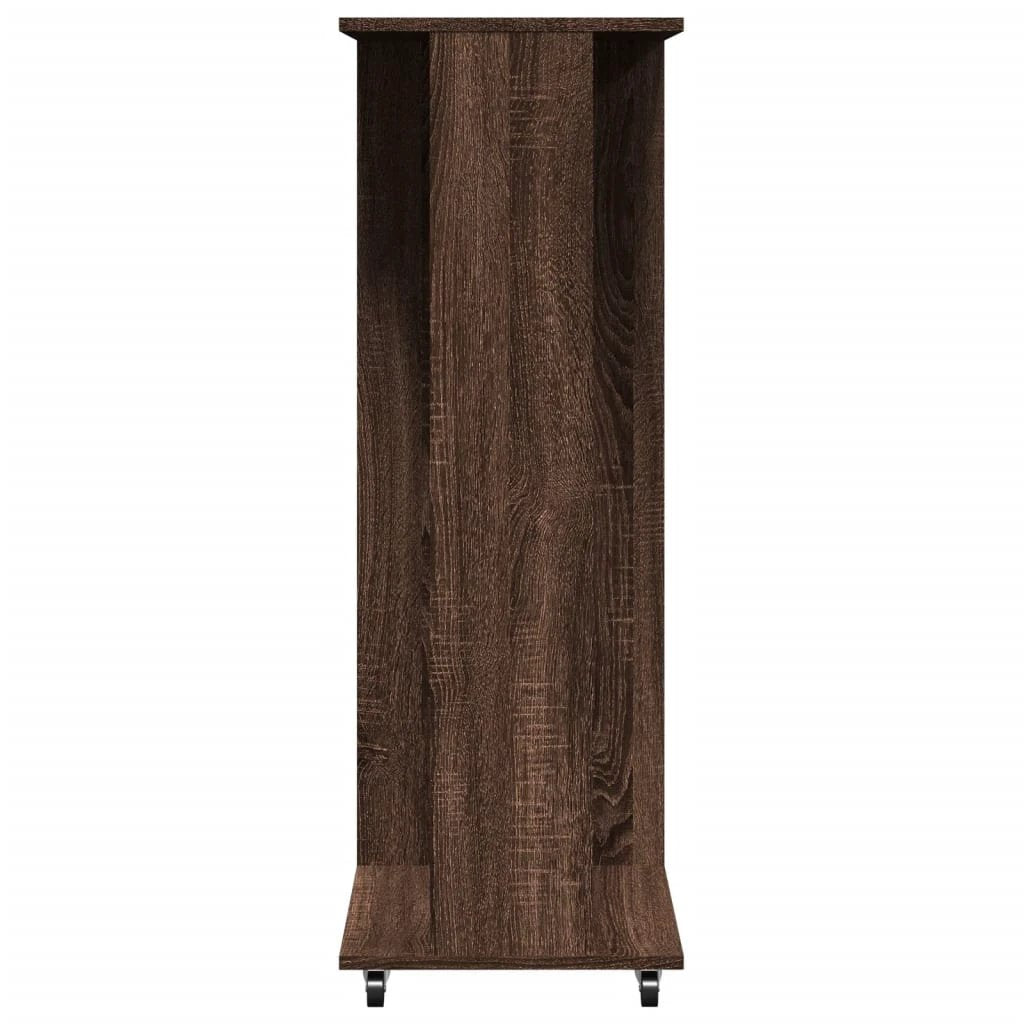 vidaXL Wardrobe with Wheels White 102x38x110 cm Engineered Wood - Wardrobe