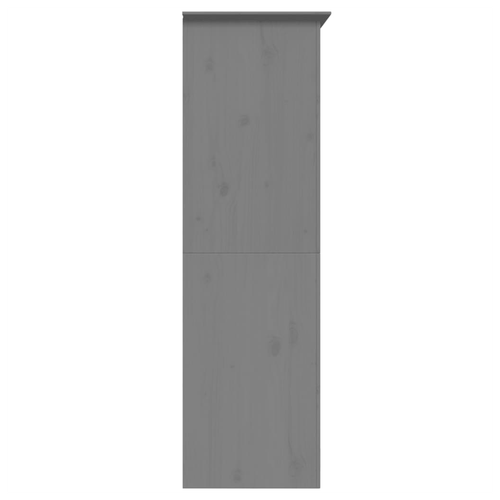 vidaXL Wardrobe BODO Grey 101x52x176.5 cm Solid Wood Pine by vidaXL