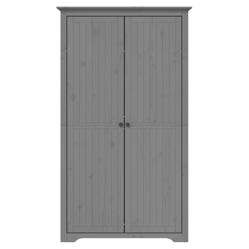 vidaXL Wardrobe BODO Grey 101x52x176.5 cm Solid Wood Pine by vidaXL