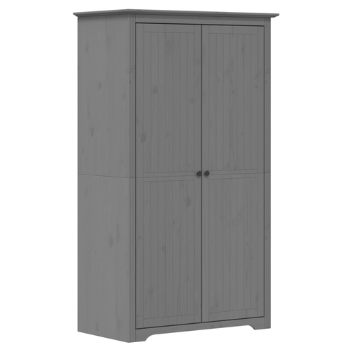 vidaXL vidaXL Wardrobe BODO Grey 101x52x176.5 cm Solid Wood Pine - Wardrobe
