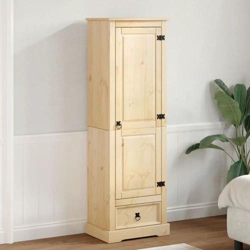 vidaXL Wardrobe Corona 55x38x170 cm Solid Wood Pine - Wardrobe