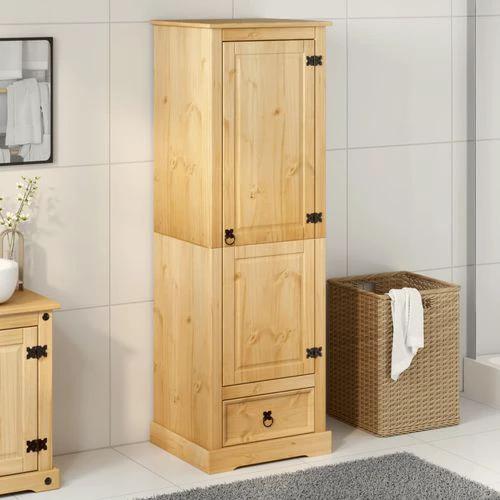 vidaXL Wardrobe Corona 55x50x170 cm Solid Wood Pine by vidaXL
