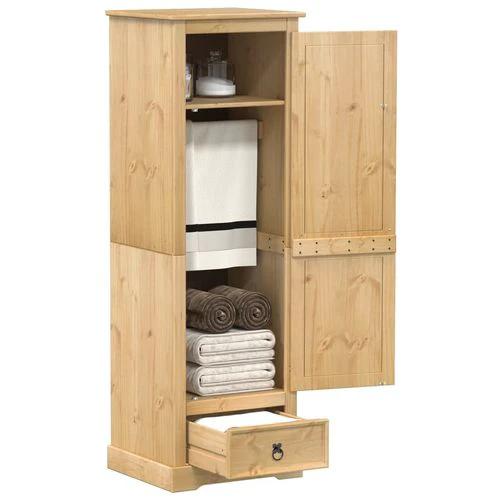 vidaXL Wardrobe Corona 55x50x170 cm Solid Wood Pine by vidaXL