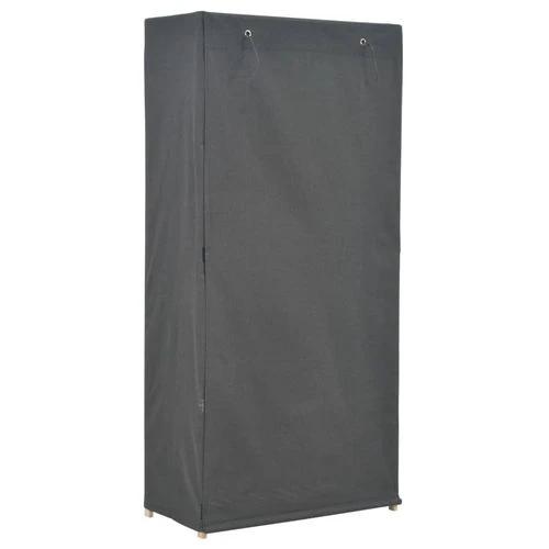 vidaXL Wardrobe Grey 79x40x170 cm Fabric by vidaXL