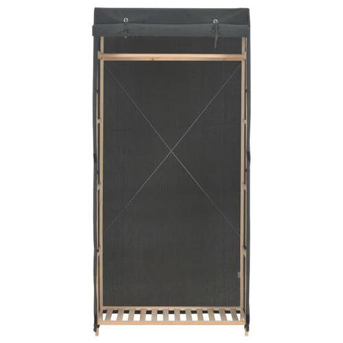 vidaXL Wardrobe Grey 79x40x170 cm Fabric - Wardrobe