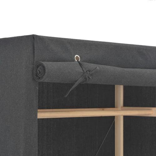 vidaXL Wardrobe Grey 79x40x170 cm Fabric by vidaXL