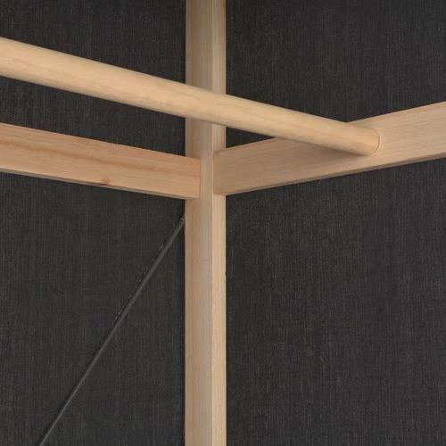 vidaXL Wardrobe Grey 79x40x170 cm Fabric by vidaXL