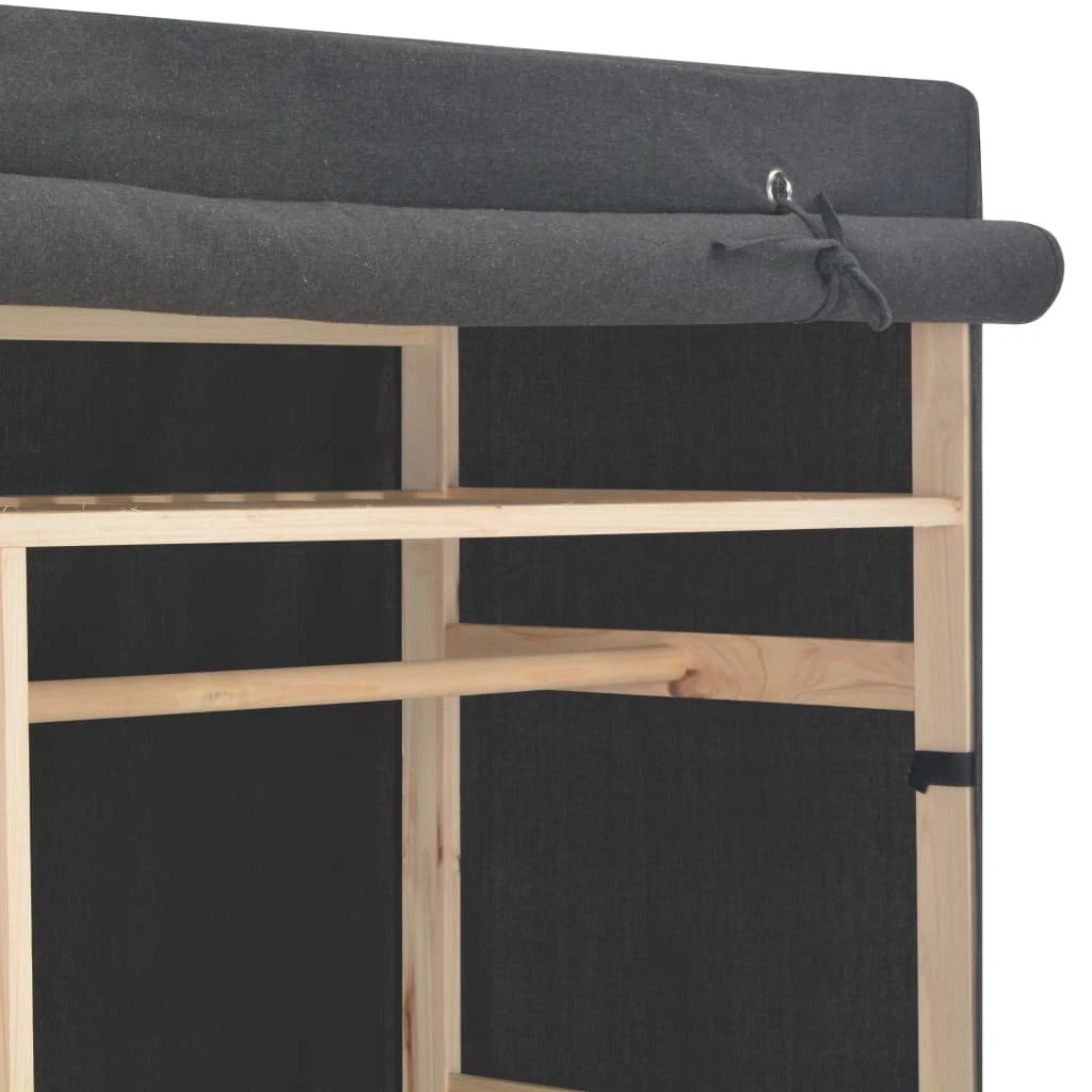 vidaXL Wardrobe Fabric and Pinewood 110x40x170 cm by vidaXL