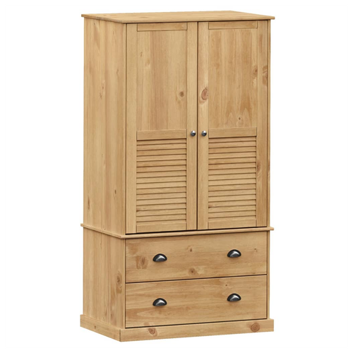 vidaXL vidaXL Wardrobe VIGO 90x55x176 cm Solid Wood Pine - Wardrobe