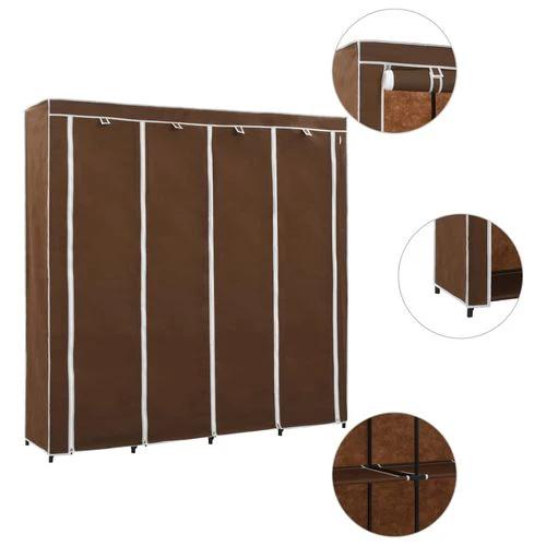vidaXL vidaXL Wardrobe with 4 Compartments Black 175x45x170 cm - Wardrobe