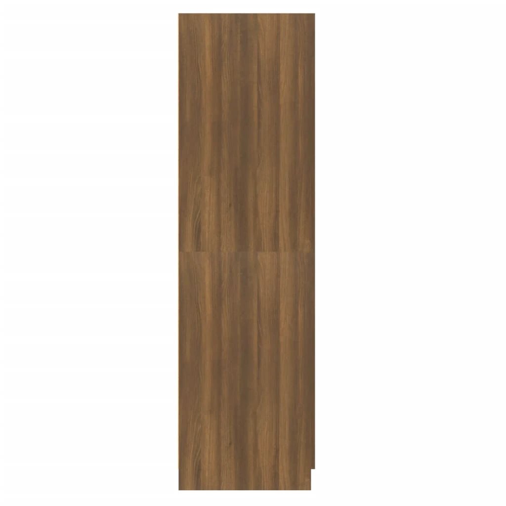 vidaXL Wardrobe Smoked Oak 80x50x180 cm Engineered Wood by vidaXL