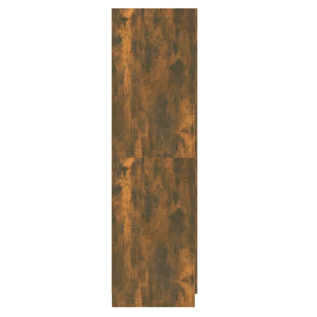 vidaXL Wardrobe Smoked Oak 80x50x180 cm Engineered Wood - Wardrobe