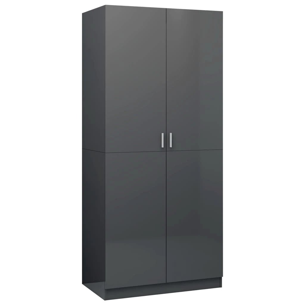 vidaXL Wardrobe Smoked Oak 80x50x180 cm Engineered Wood by vidaXL
