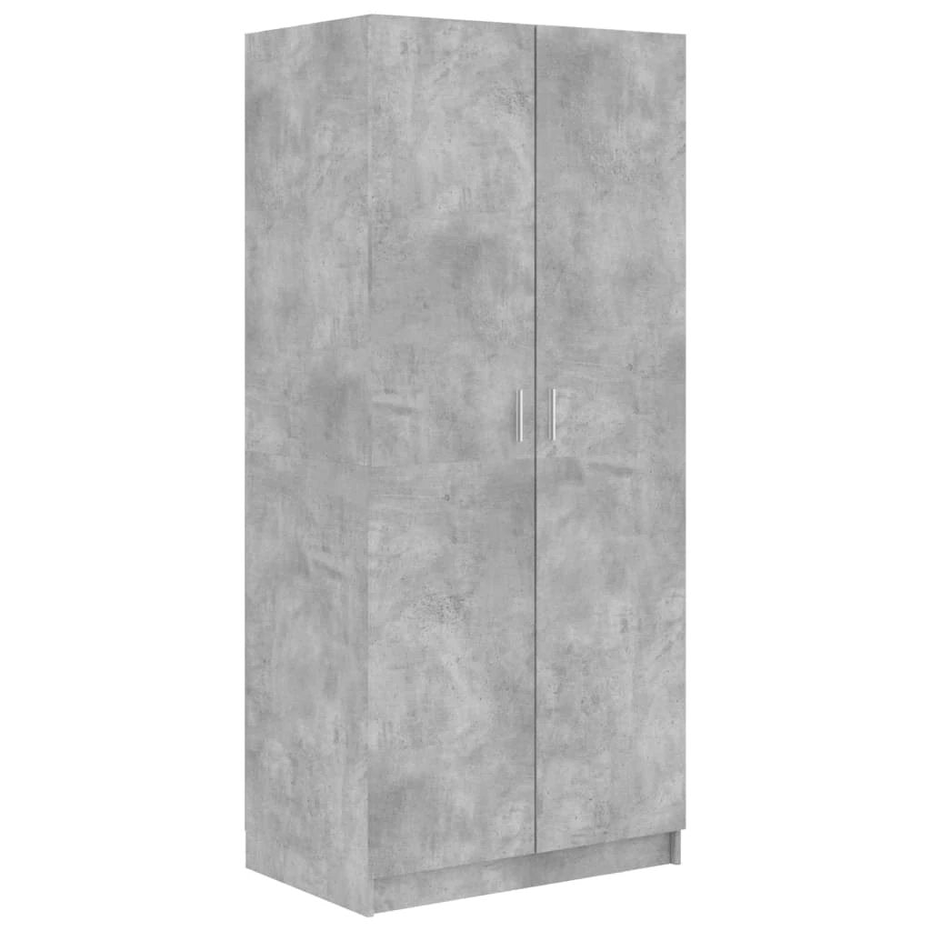 vidaXL Wardrobe Smoked Oak 80x50x180 cm Engineered Wood by vidaXL