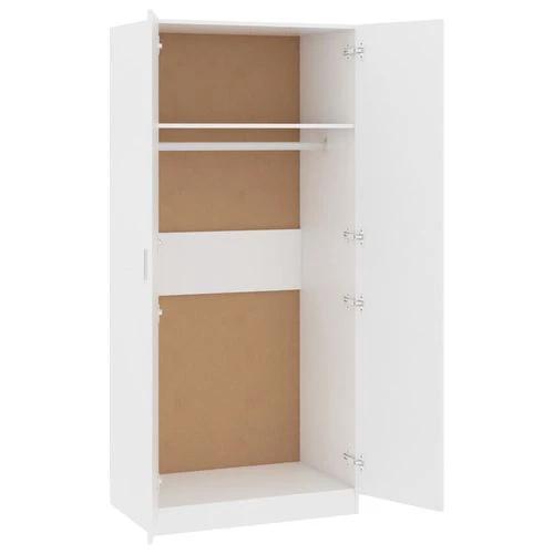 vidaXL Wardrobe Smoked Oak 80x50x180 cm Engineered Wood - Wardrobe