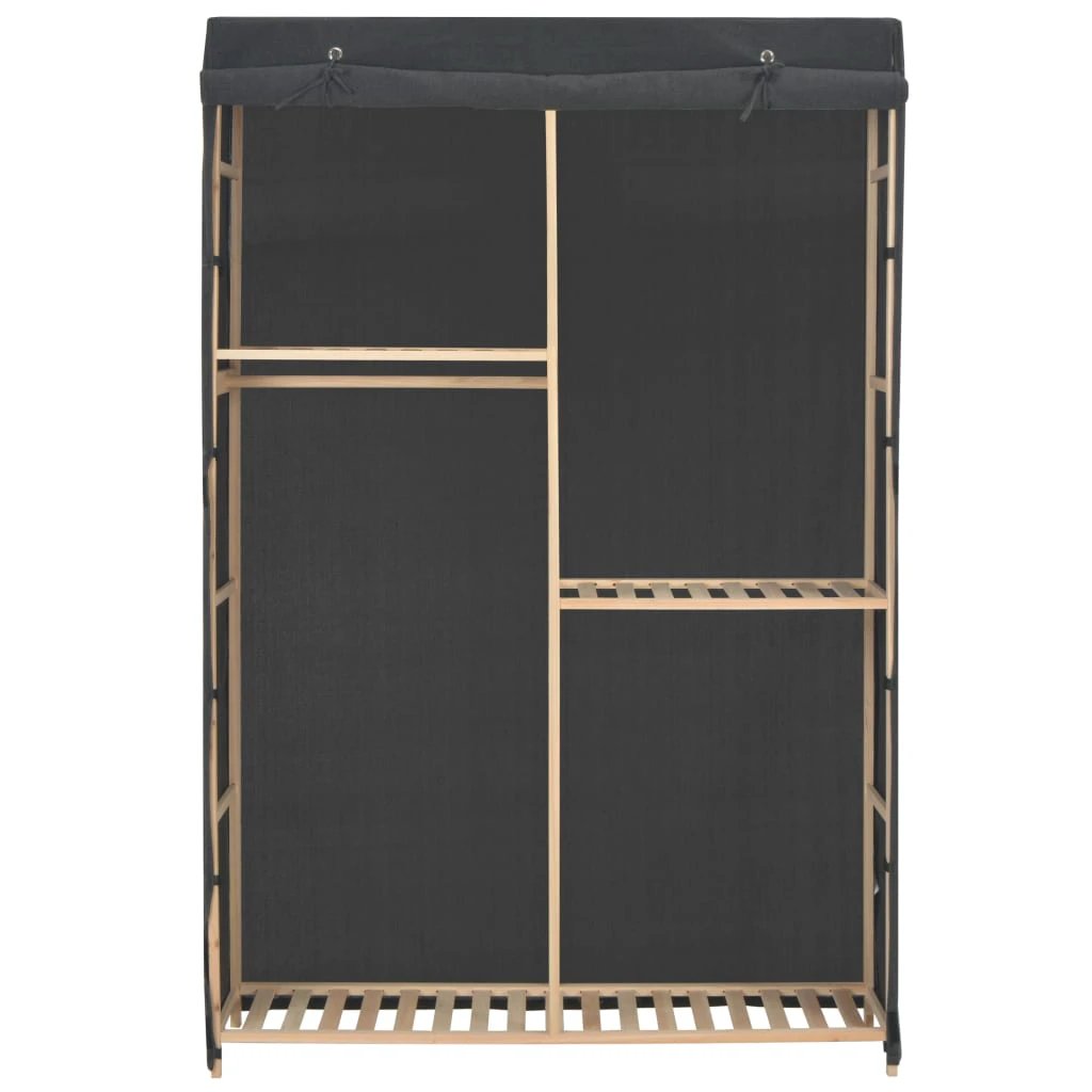 vidaXL 3-Tier Wardrobe Grey 110x40x170 cm Fabric by vidaXL