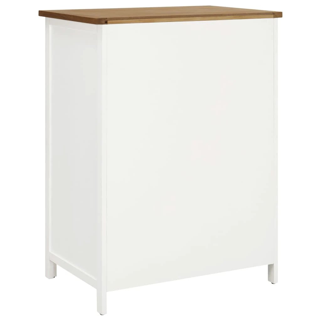 vidaXL Wardrobe 76x52x105 cm Solid Oak Wood - Wardrobe