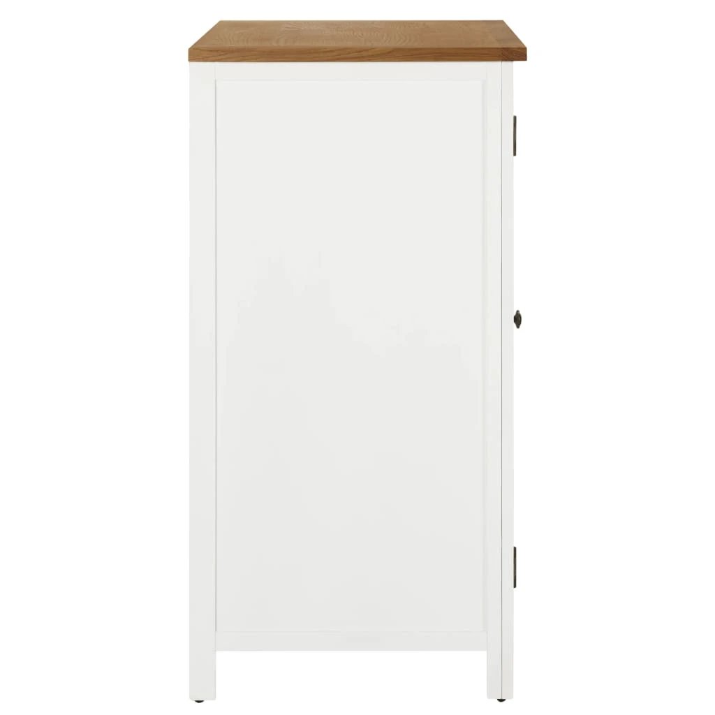 vidaXL Wardrobe 76x52x105 cm Solid Oak Wood - Wardrobe