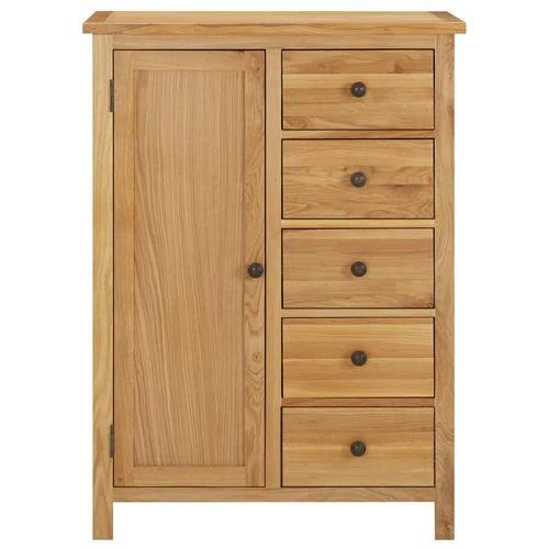 vidaXL Wardrobe 76x52x105 cm Solid Oak Wood by vidaXL