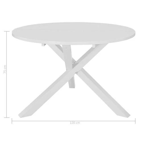 vidaXL Dining Table White 120x75 cm MDF by vidaXL