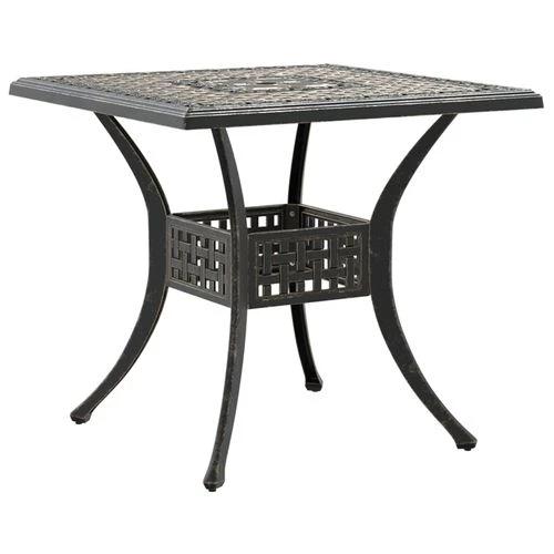 vidaXL Garden Table Bronze 80x80x75 cm Cast Aluminium by vidaXL