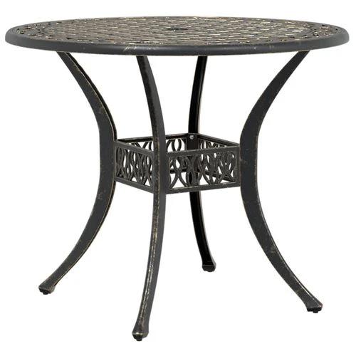 vidaXL Garden Table Bronze Ø90x75 cm Cast Aluminium - from vidaXL