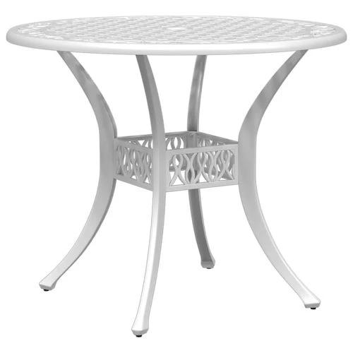 vidaXL Garden Table Bronze Ø90x75 cm Cast Aluminium -