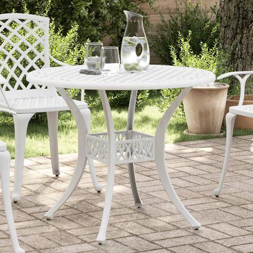 vidaXL Garden Table Bronze Ø90x75 cm Cast Aluminium -