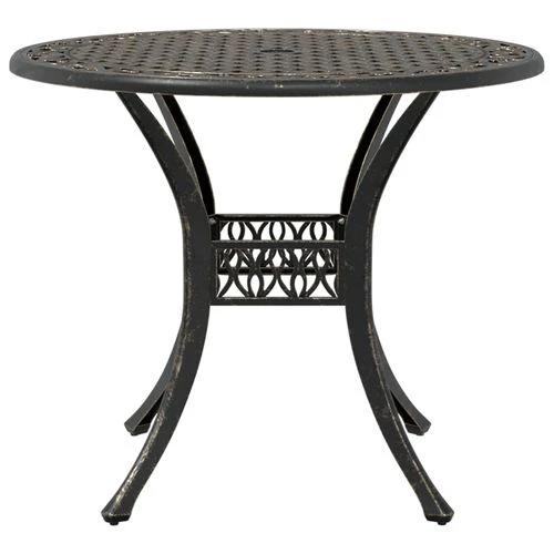 vidaXL Garden Table Bronze Ø90x75 cm Cast Aluminium - from vidaXL