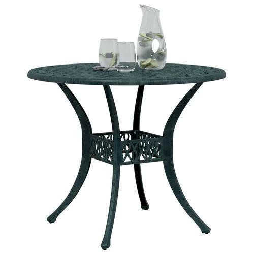 vidaXL Garden Table Bronze Ø90x75 cm Cast Aluminium - from vidaXL