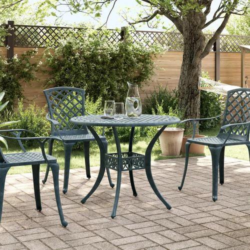 vidaXL Garden Table Bronze Ø90x75 cm Cast Aluminium - from vidaXL