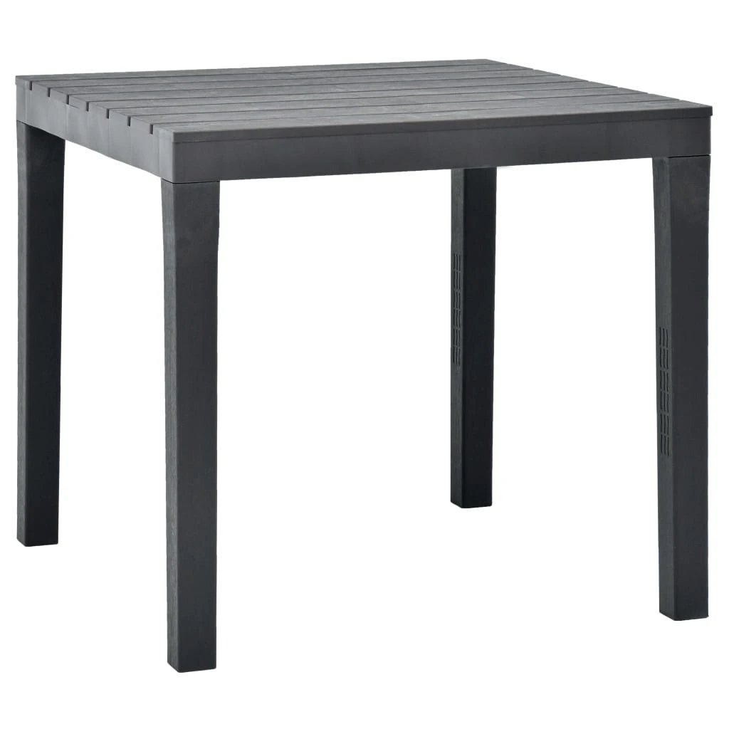 vidaXL vidaXL Garden Table White 78x78x72 cm Plastic -