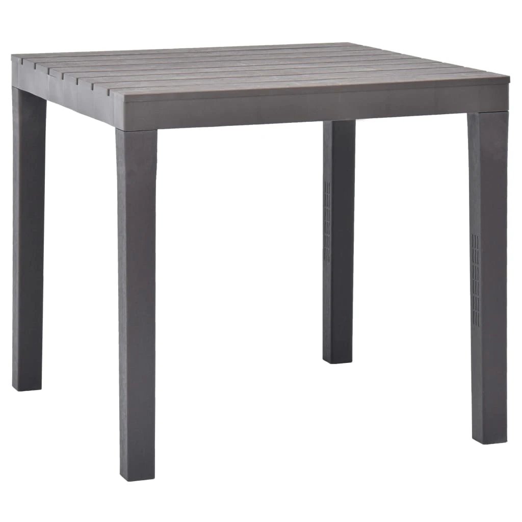 vidaXL vidaXL Garden Table White 78x78x72 cm Plastic -