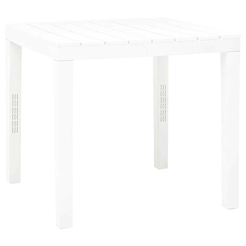 vidaXL vidaXL Garden Table White 78x78x72 cm Plastic -
