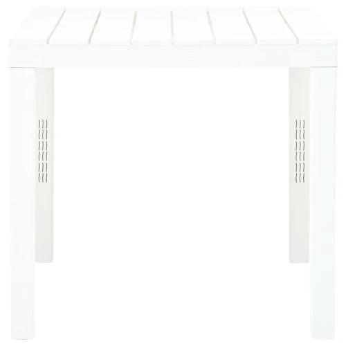 vidaXL vidaXL Garden Table White 78x78x72 cm Plastic -