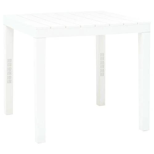 vidaXL vidaXL Garden Table White 78x78x72 cm Plastic -