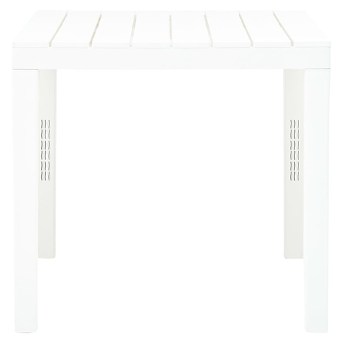 vidaXL vidaXL Garden Table White 78x78x72 cm Plastic -