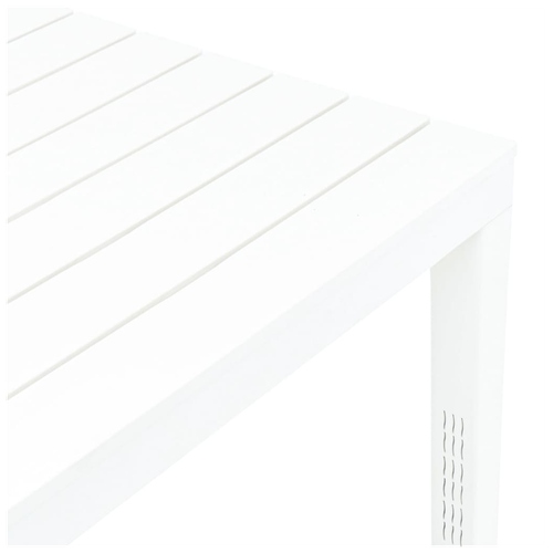 vidaXL vidaXL Garden Table White 78x78x72 cm Plastic -