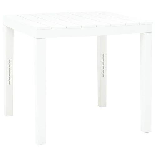 vidaXL vidaXL Garden Table White 78x78x72 cm Plastic -